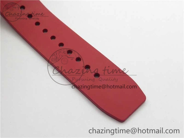 Fashionable RM055 NTPT KVF Best Edition Skeleton Dial Black on Red Rubber Strap MIYOTA8215 V 9420