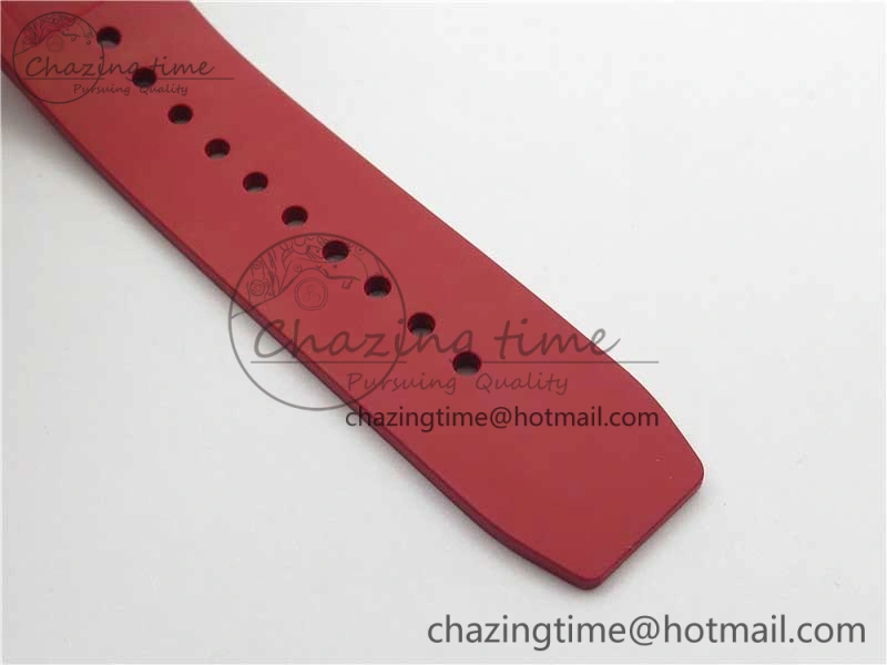 Fashionable RM055 NTPT KVF Best Edition Skeleton Dial Black on Red Rubber Strap MIYOTA8215 V 9420