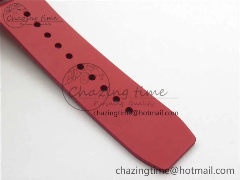 Fashionable RM055 NTPT KVF Best Edition Skeleton Dial Black on Red Rubber Strap MIYOTA8215 V 9420