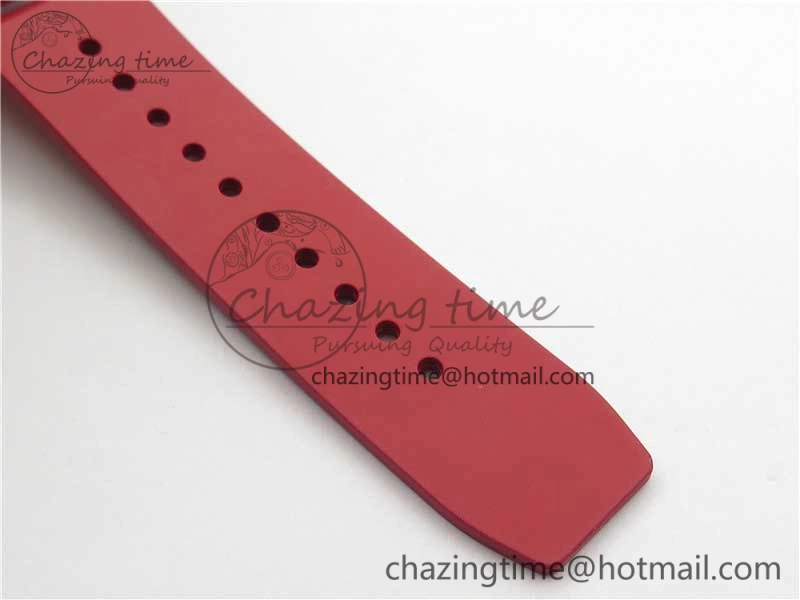 Fashionable RM055 NTPT KVF Best Edition Skeleton Dial Black on Red Rubber Strap MIYOTA8215 V 9420