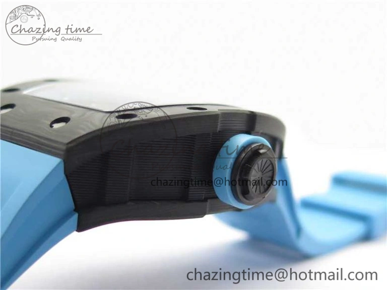 Soft RM055 NTPT KVF Best Edition Skeleton Dial Blue on Blue Rubber Strap MIYOTA8215 V 9415