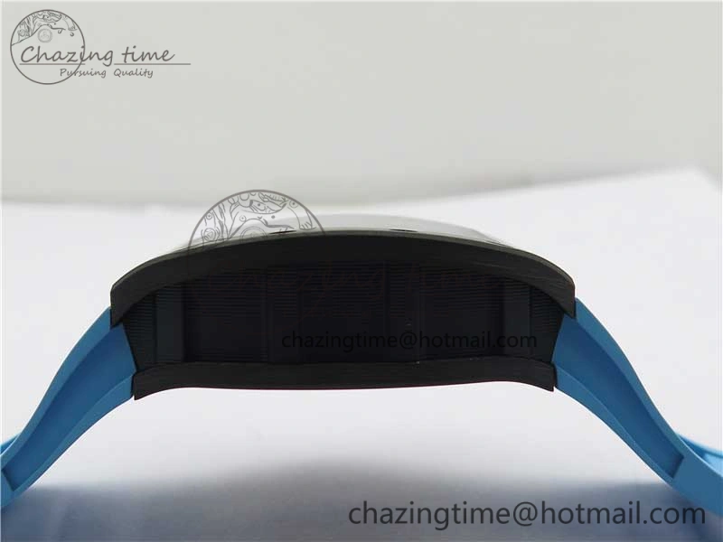 Soft RM055 NTPT KVF Best Edition Skeleton Dial Blue on Blue Rubber Strap MIYOTA8215 V 9415