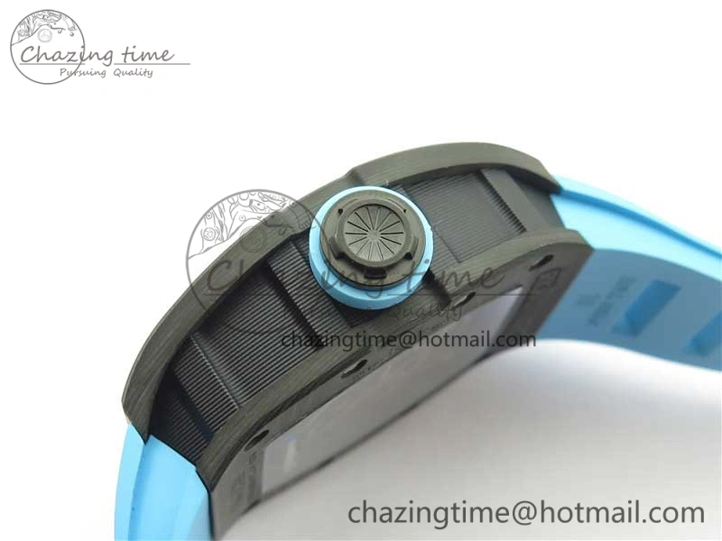 Soft RM055 NTPT KVF Best Edition Skeleton Dial Blue on Blue Rubber Strap MIYOTA8215 V 9415