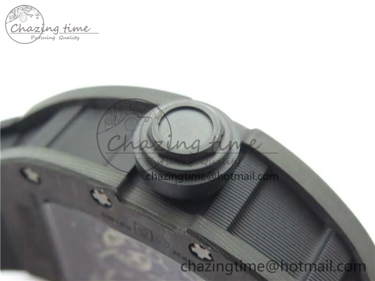 StreetReady RM055 NTPT KVF Best Edition Skeleton Dial Gold on Black Rubber Strap MIYOTA8215 V 9411