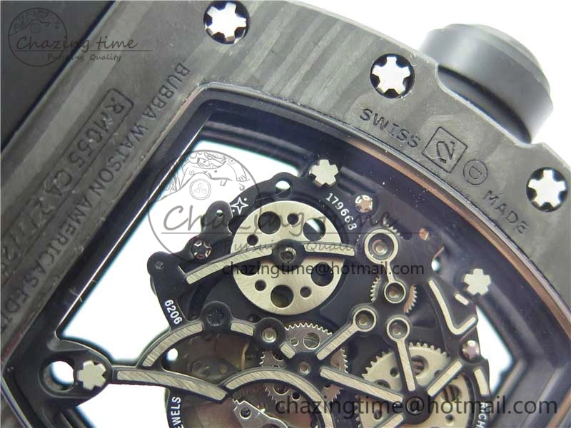 StreetReady RM055 NTPT KVF Best Edition Skeleton Dial Gold on Black Rubber Strap MIYOTA8215 V 9411