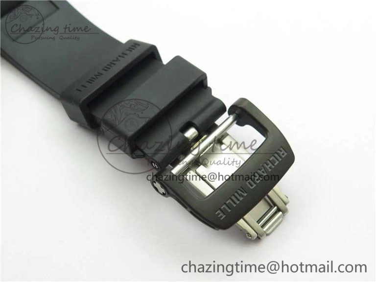 StreetReady RM055 NTPT KVF Best Edition Skeleton Dial Gold on Black Rubber Strap MIYOTA8215 V 9411