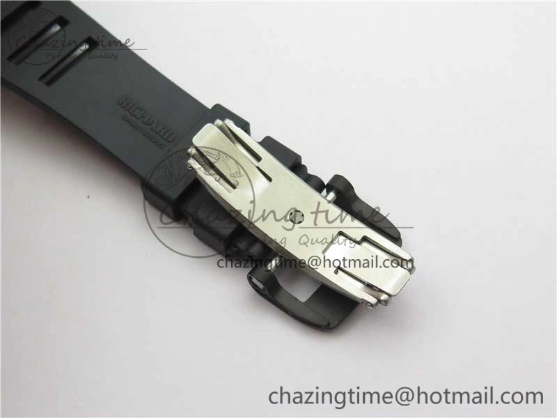 StreetReady RM055 NTPT KVF Best Edition Skeleton Dial Gold on Black Rubber Strap MIYOTA8215 V 9411