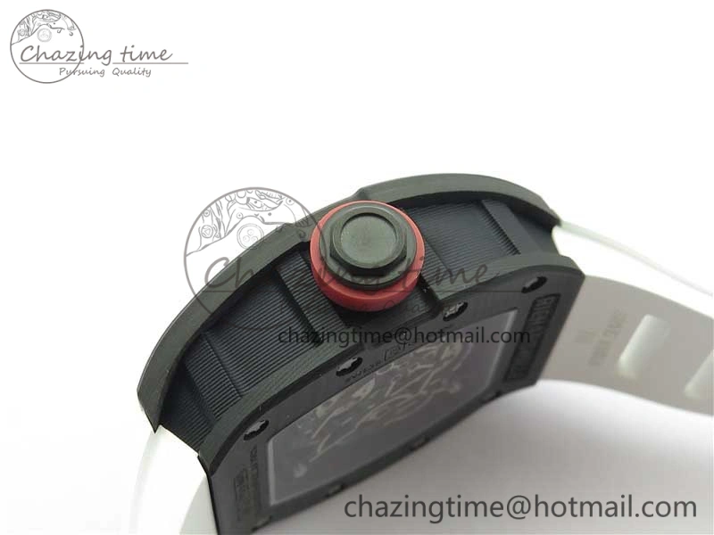 Snug RM055 NTPT KVF Best Edition Skeleton Dial Red Crown on White Rubber Strap MIYOTA8215 V 9412