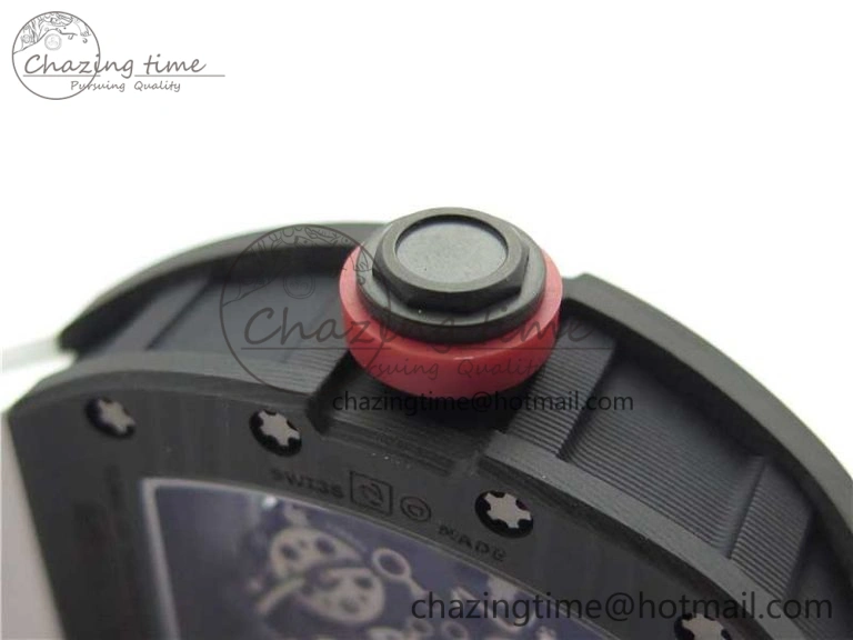 Snug RM055 NTPT KVF Best Edition Skeleton Dial Red Crown on White Rubber Strap MIYOTA8215 V 9412