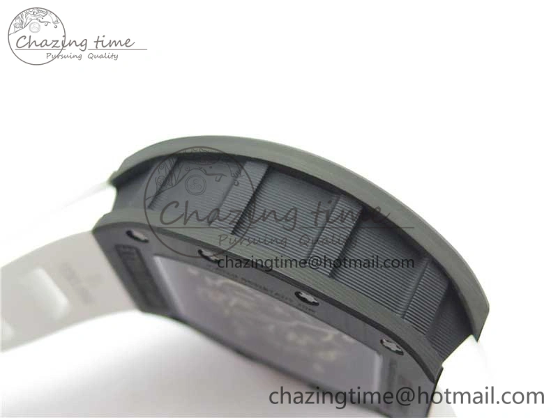 Snug RM055 NTPT KVF Best Edition Skeleton Dial Red Crown on White Rubber Strap MIYOTA8215 V 9412