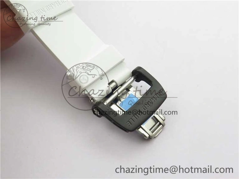 Snug RM055 NTPT KVF Best Edition Skeleton Dial Red Crown on White Rubber Strap MIYOTA8215 V 9412