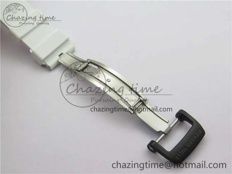 Snug RM055 NTPT KVF Best Edition Skeleton Dial Red Crown on White Rubber Strap MIYOTA8215 V 9412