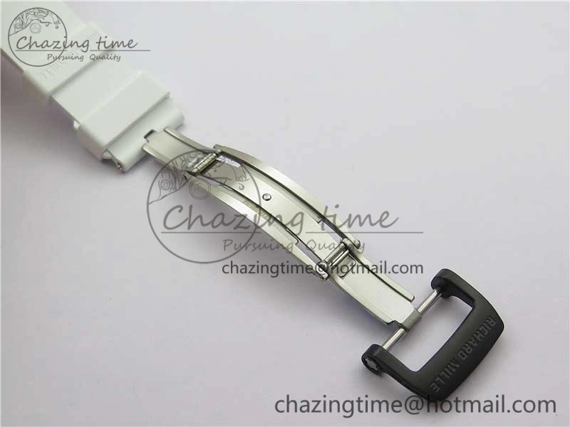 Snug RM055 NTPT KVF Best Edition Skeleton Dial Red Crown on White Rubber Strap MIYOTA8215 V 9412