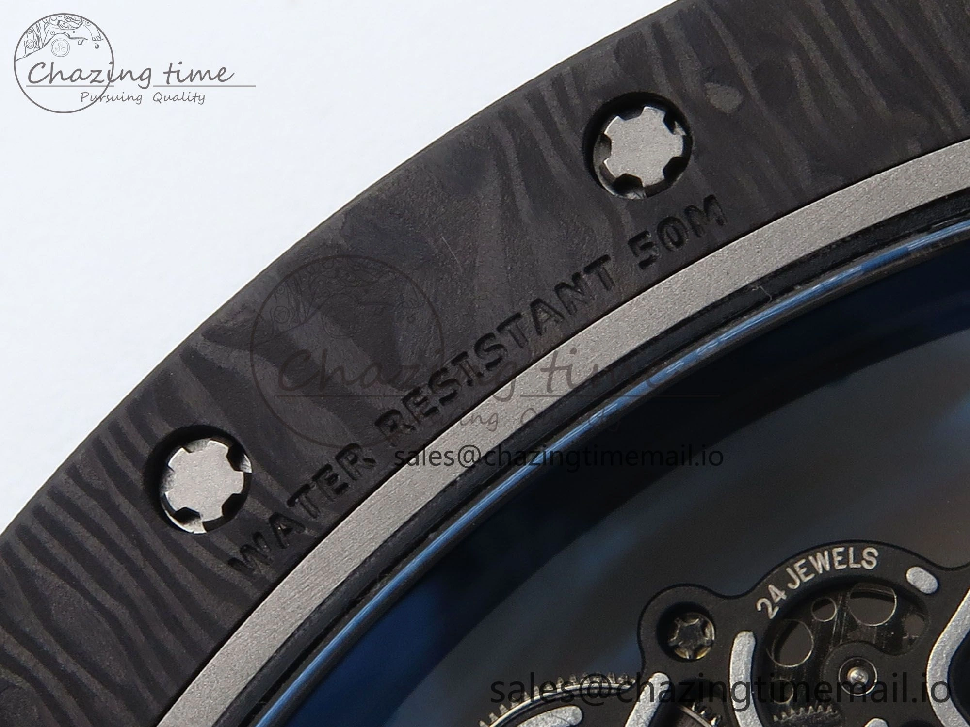 RM055 NTPT UOKF 1:1 Best Edition Blue Inner Bezel Black Crown on Black Rubber Strap RMUL2 Super Clone Versatile 9225