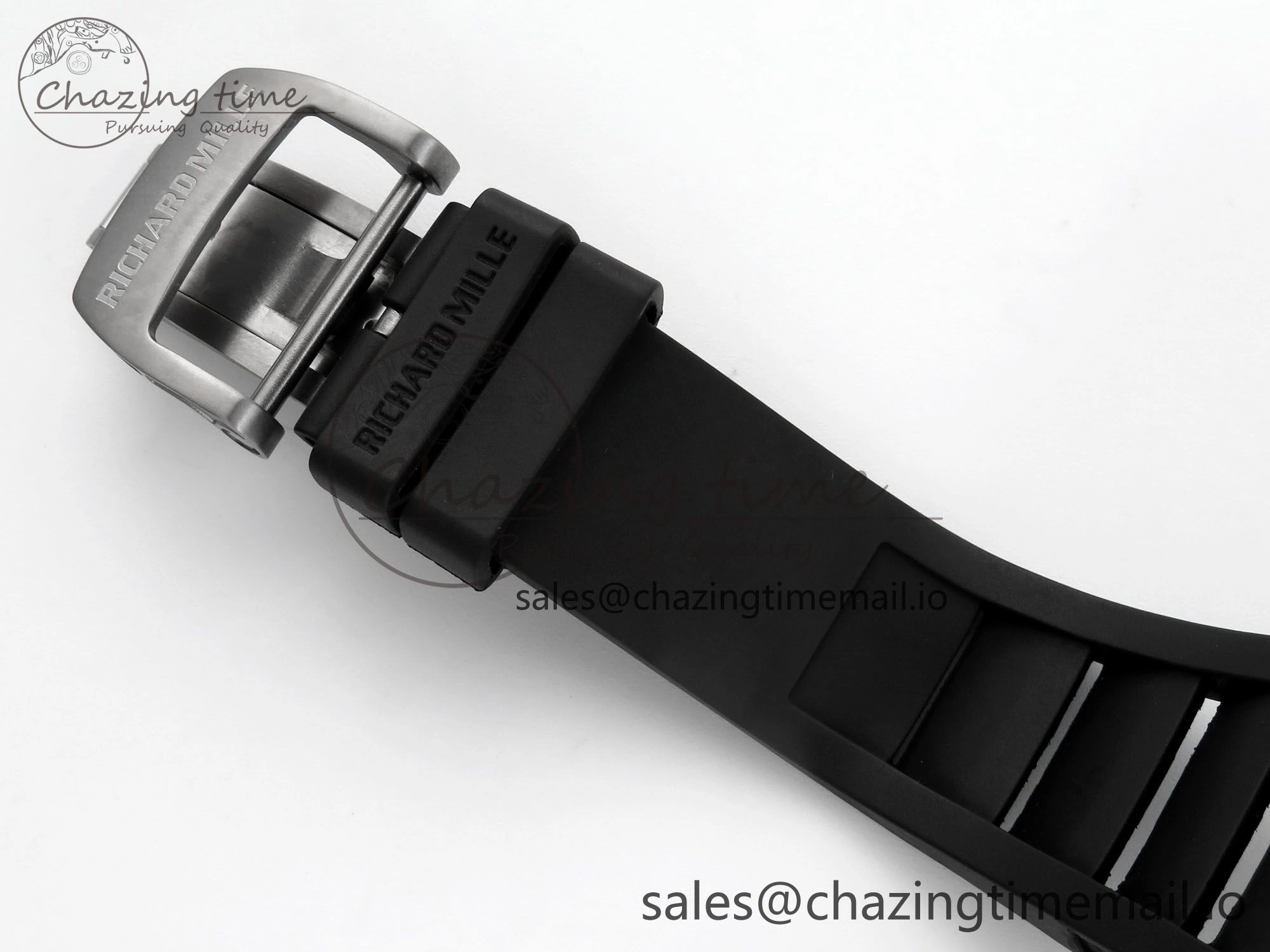 RM055 NTPT UOKF 1:1 Best Edition Blue Inner Bezel Black Crown on Black Rubber Strap RMUL2 Super Clone Versatile 9225
