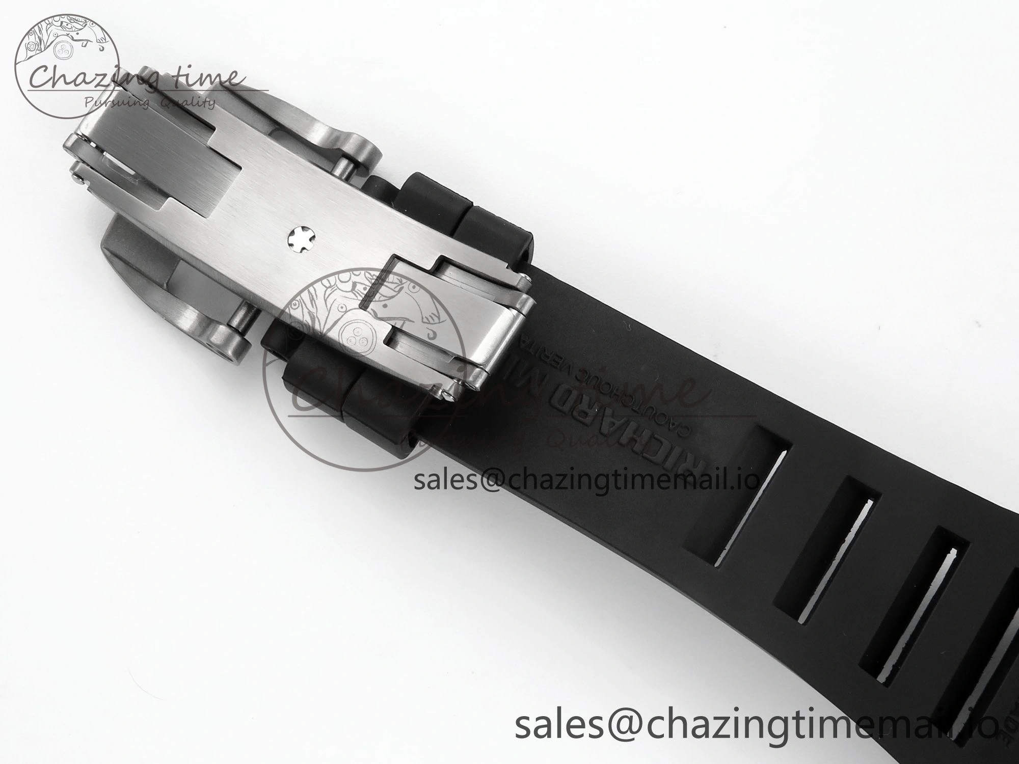 RM055 NTPT UOKF 1:1 Best Edition Blue Inner Bezel Black Crown on Black Rubber Strap RMUL2 Super Clone Versatile 9225
