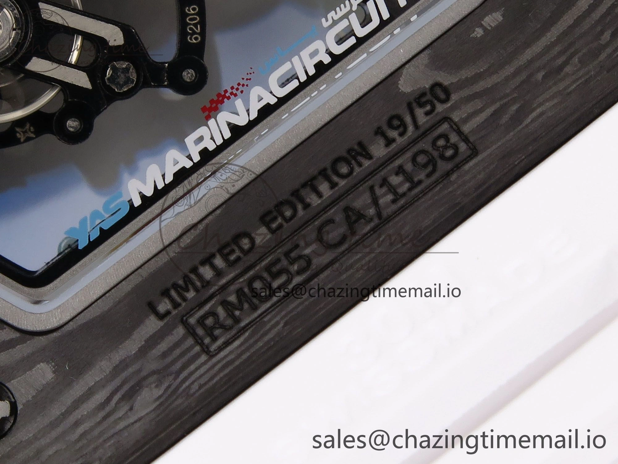 ZeroBulk RM055 NTPT YSF 1:1 Best Edition Blue Bezel Blue Crown on White Rubber Strap RMUL2 Super Clone 9247
