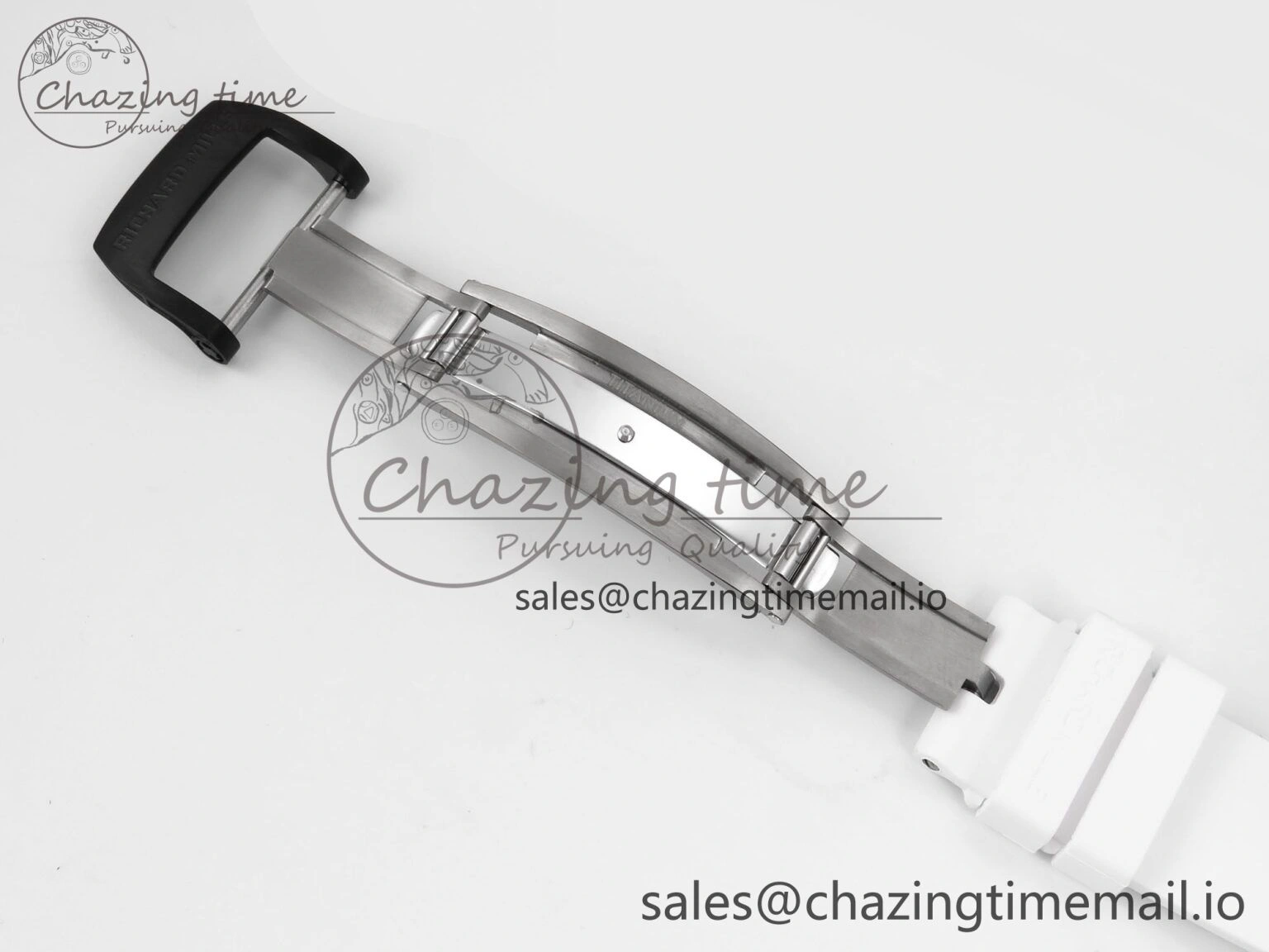 ZeroBulk RM055 NTPT YSF 1:1 Best Edition Blue Bezel Blue Crown on White Rubber Strap RMUL2 Super Clone 9247