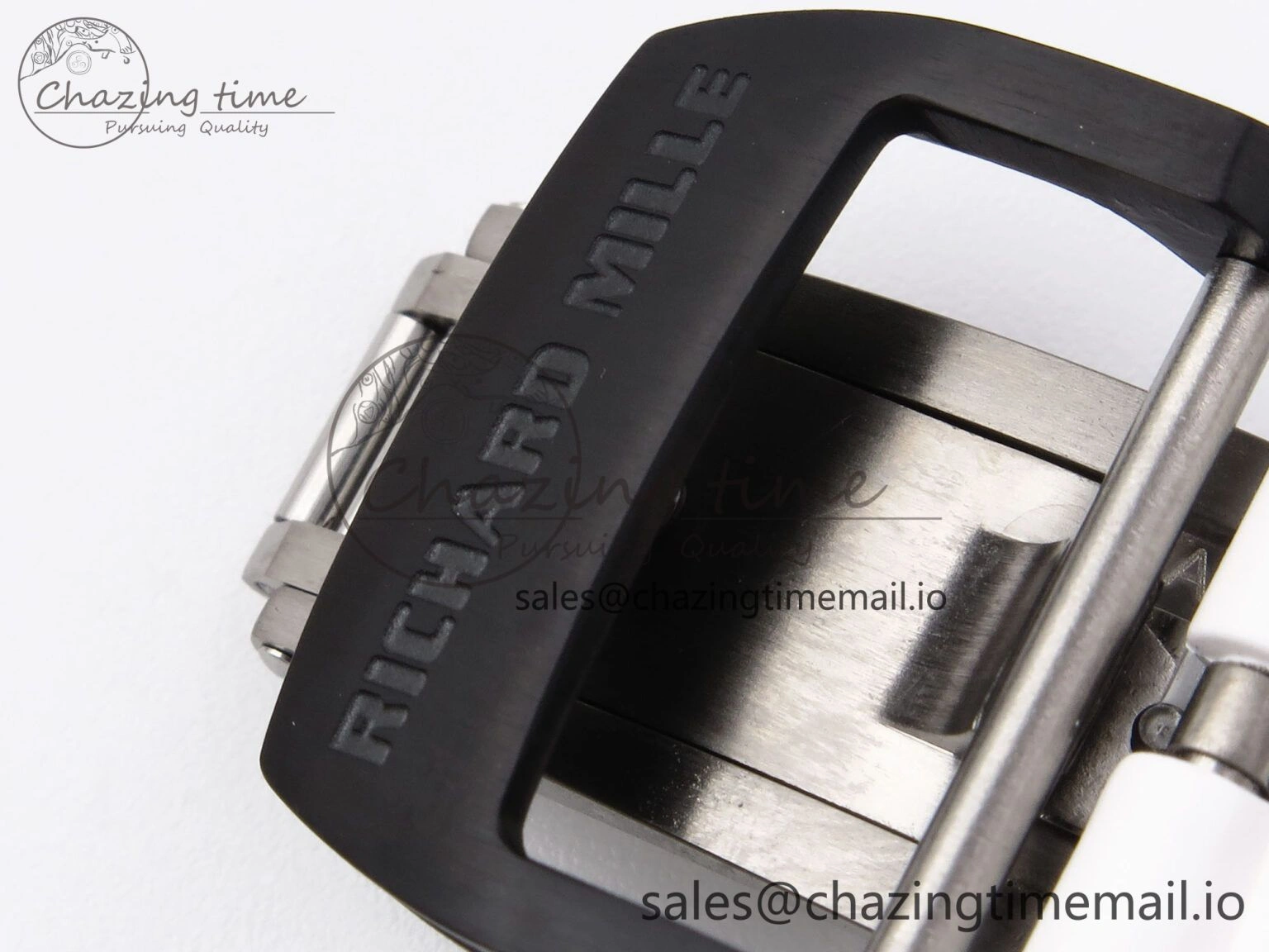 ZeroBulk RM055 NTPT YSF 1:1 Best Edition Blue Bezel Blue Crown on White Rubber Strap RMUL2 Super Clone 9247