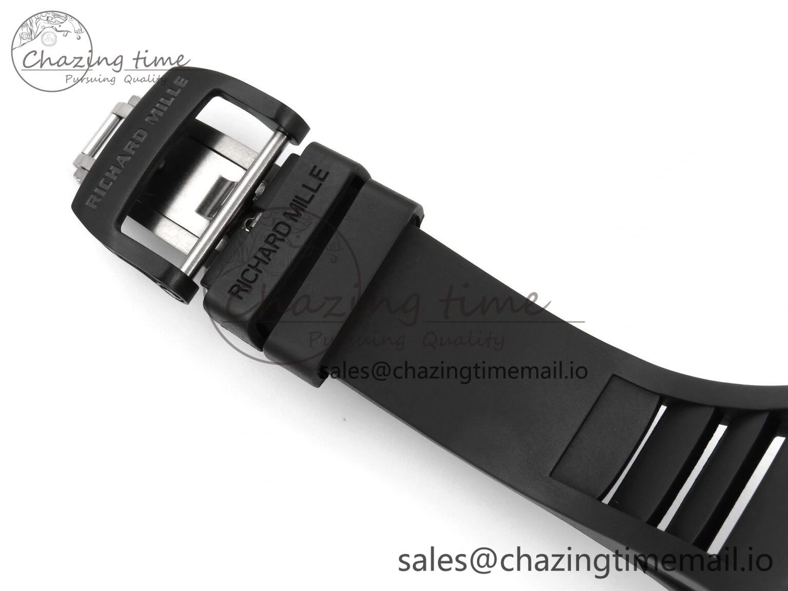 RM055 NTPT YSF 1:1 Best Edition RG Bezel Black Crown on Black Rubber Strap RMUL2 Super Clone Sleek 9250