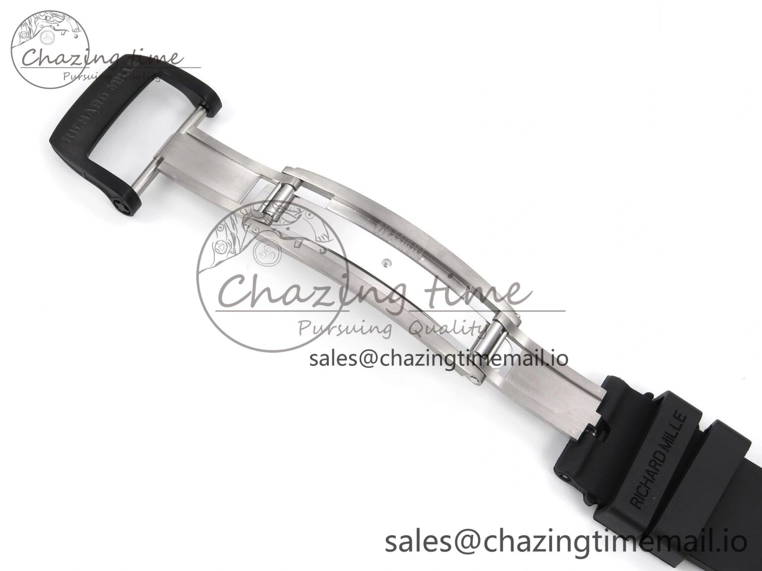 Reliable RM055 NTPT YSF 1:1 Best Edition White Bezel White Crown on Black Rubber Strap RMUL2 Super Clone 9249