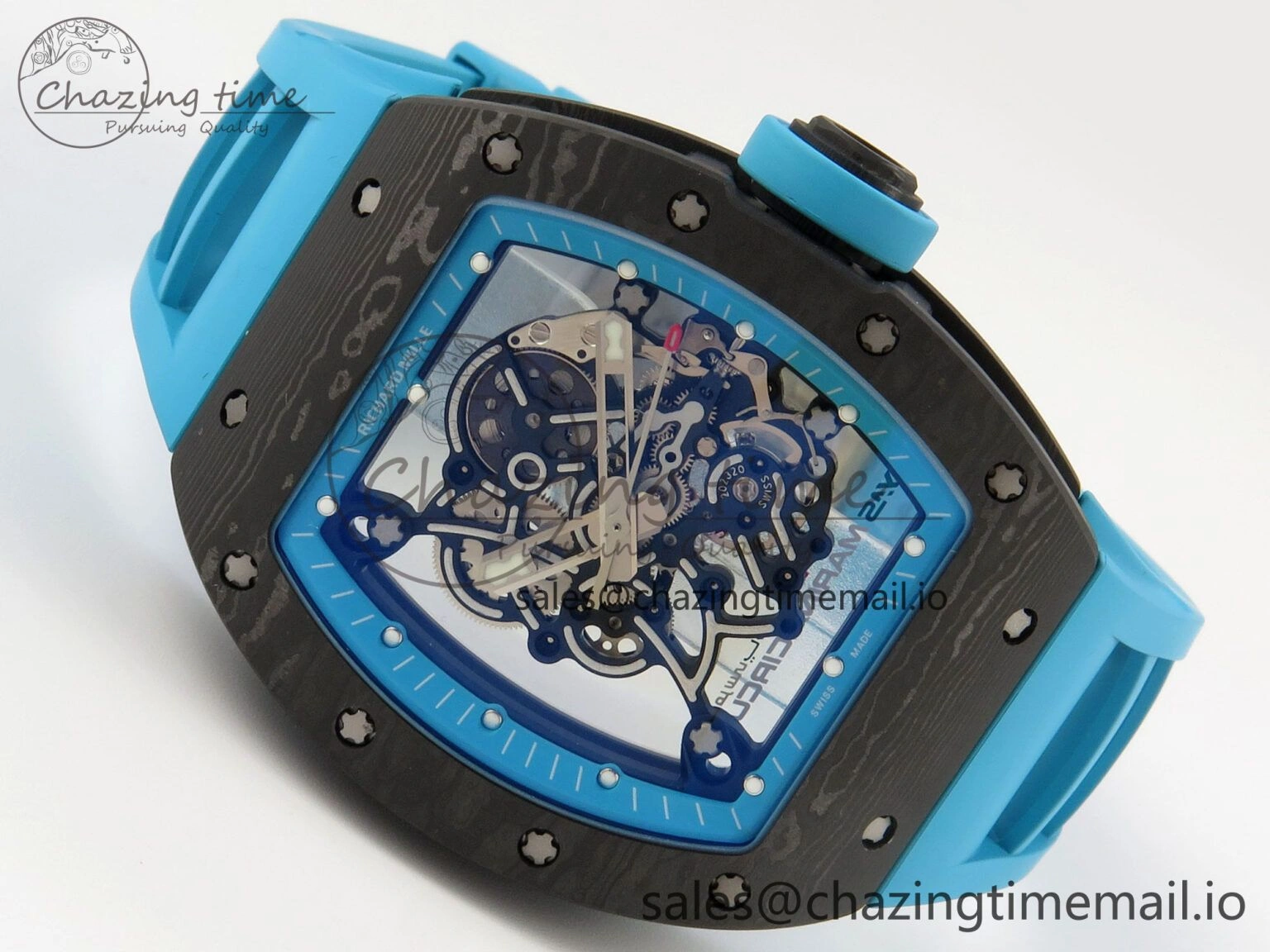 RM055 NTPT Yas Marina Circuit Edition MLF 1:1 Best Edition on Blue Rubber Strap RMUL2 Super Clone Versatile 9172
