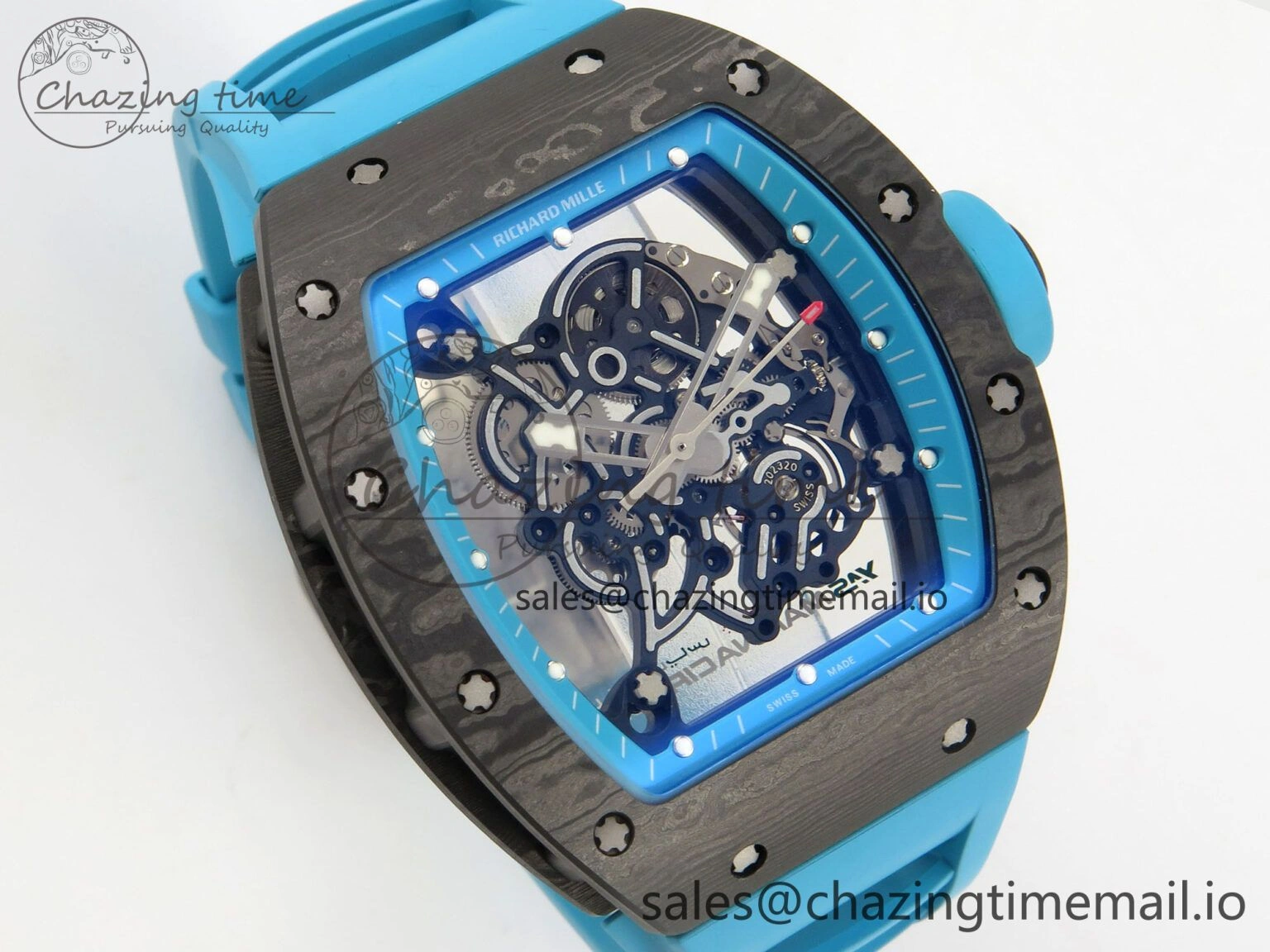 RM055 NTPT Yas Marina Circuit Edition MLF 1:1 Best Edition on Blue Rubber Strap RMUL2 Super Clone Versatile 9172