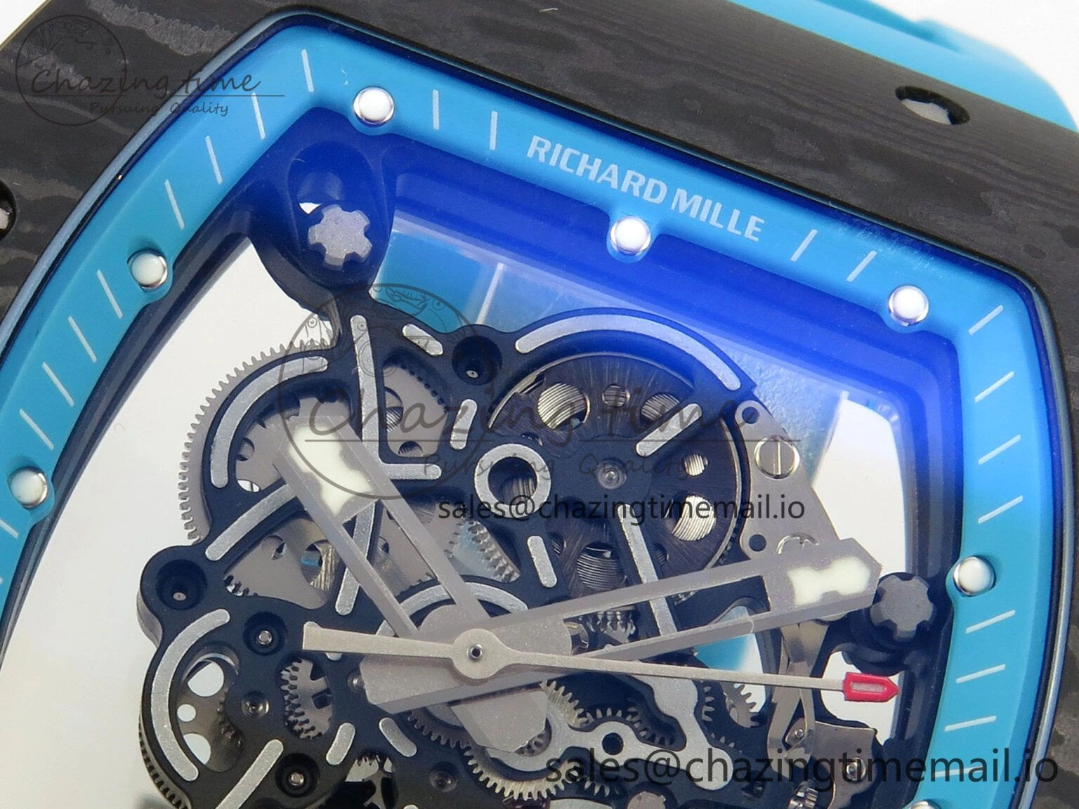 RM055 NTPT Yas Marina Circuit Edition MLF 1:1 Best Edition on Blue Rubber Strap RMUL2 Super Clone Versatile 9172