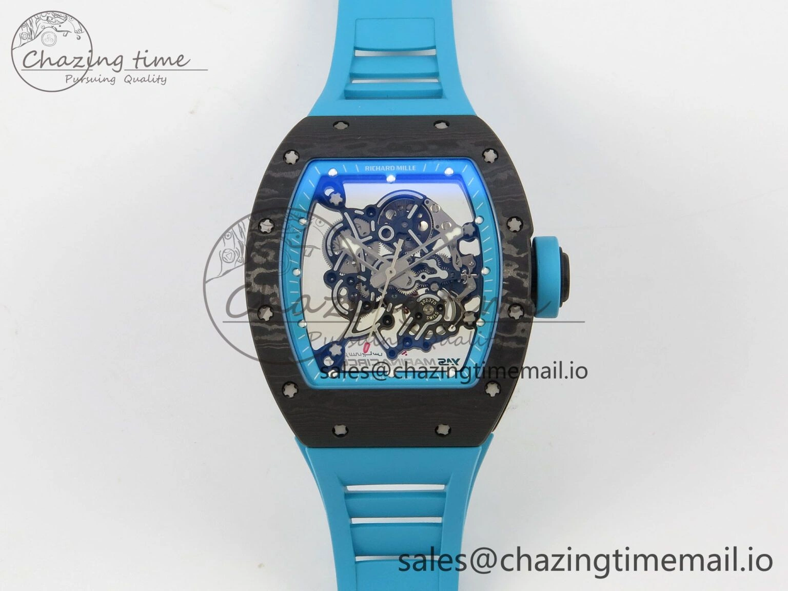 RM055 NTPT Yas Marina Circuit Edition MLF 1:1 Best Edition on Blue Rubber Strap RMUL2 Super Clone Versatile 9172