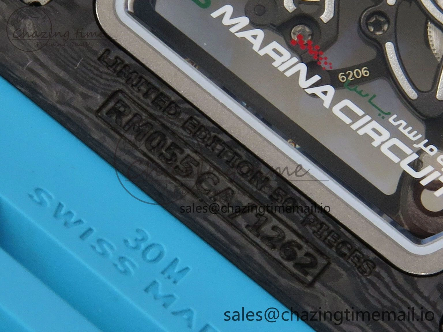 RM055 NTPT Yas Marina Circuit Edition MLF 1:1 Best Edition on Blue Rubber Strap RMUL2 Super Clone Versatile 9172