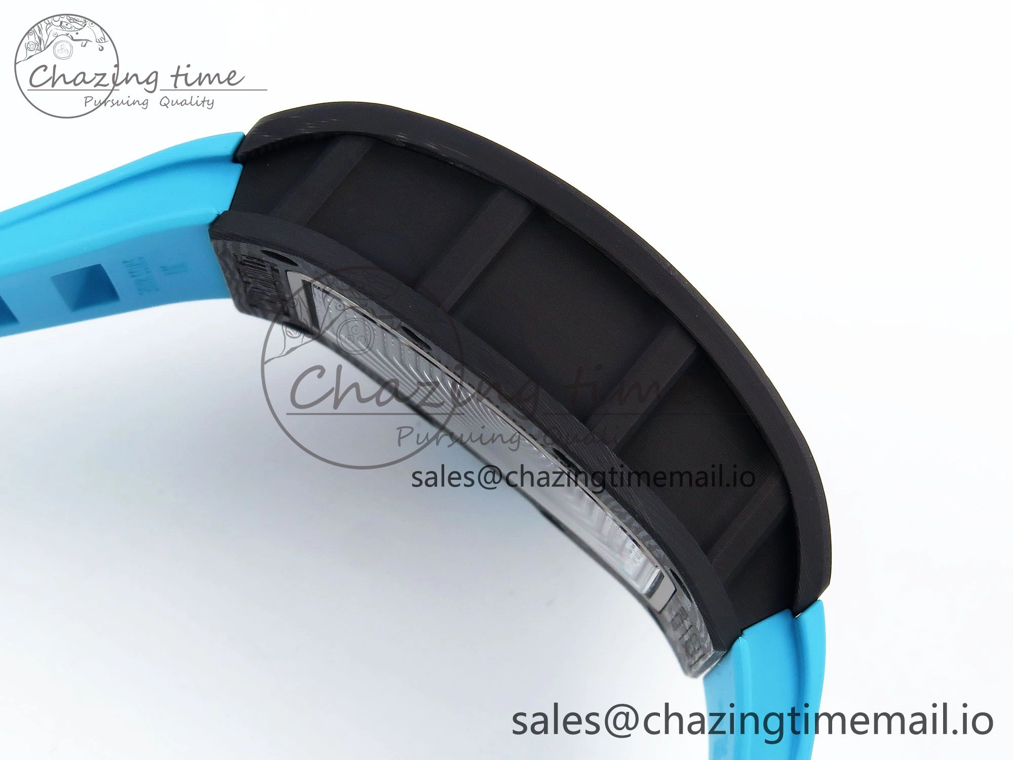 RM055 NTPT ZF 1:1 Best Edition Blue Bezel Blue Crown on Rubber Strap RMUL2 Super Clone Tailored 9278