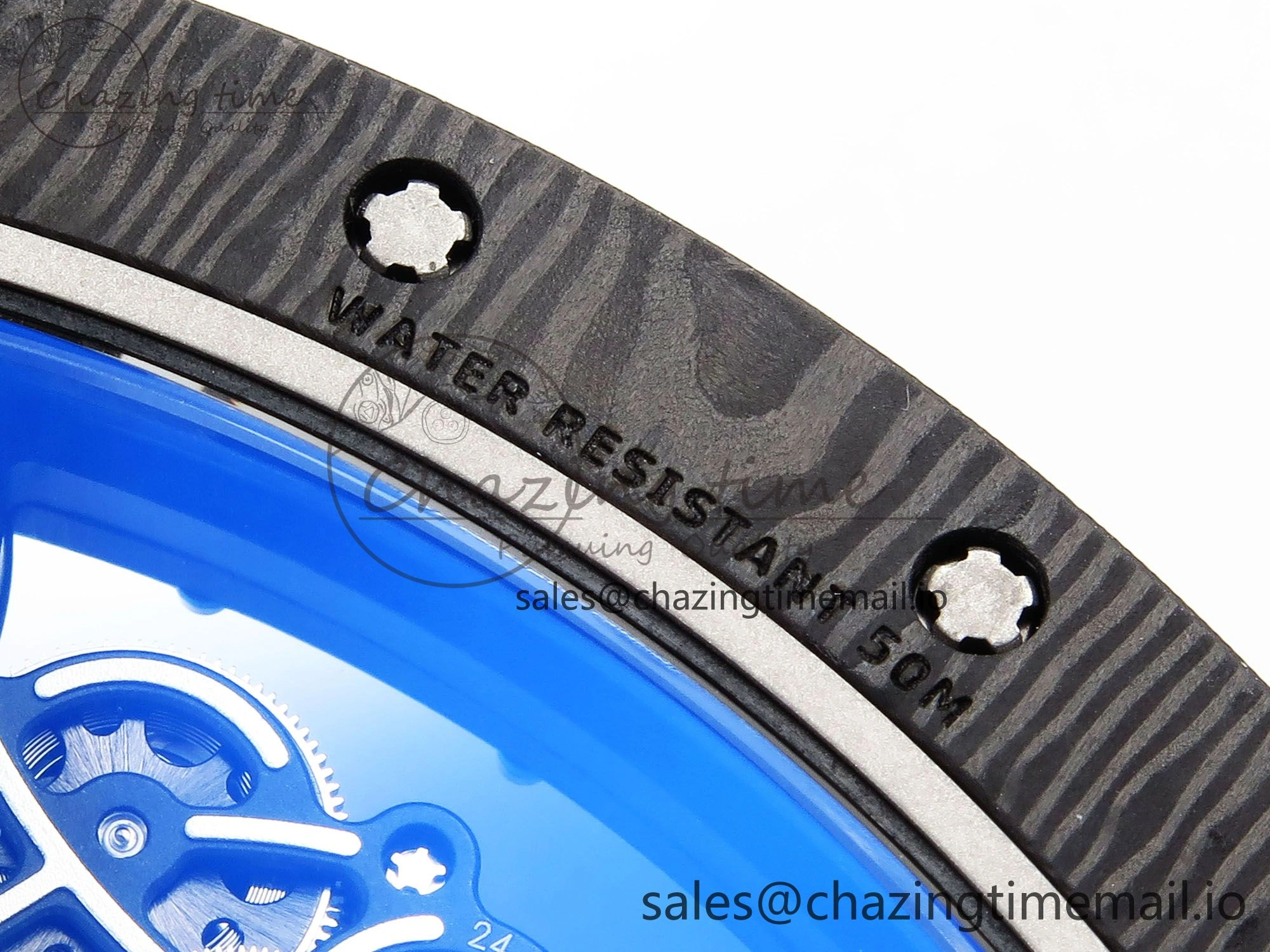 RM055 NTPT ZF 1:1 Best Edition Blue Bezel Blue Crown on Rubber Strap RMUL2 Super Clone Tailored 9278