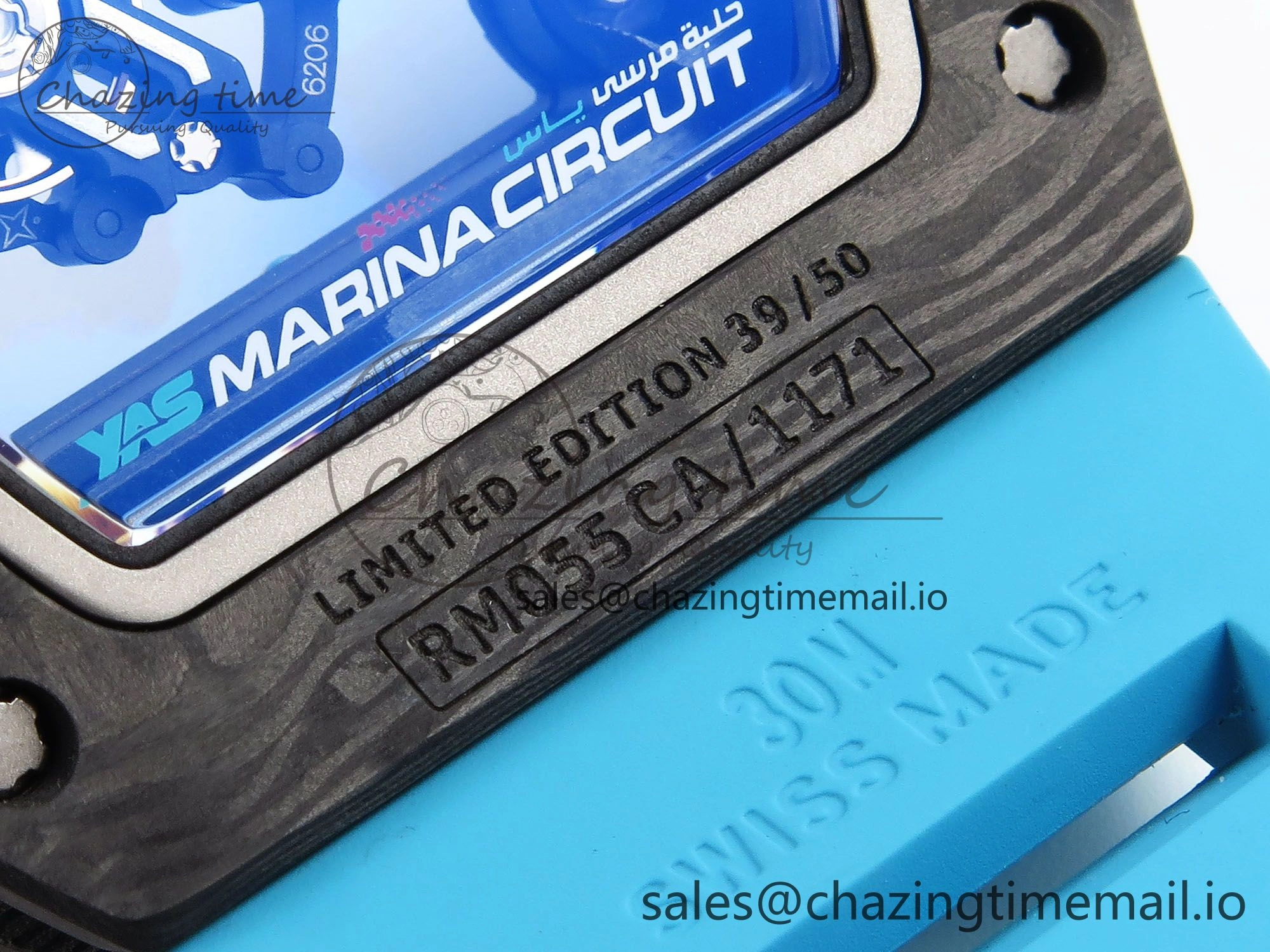 RM055 NTPT ZF 1:1 Best Edition Blue Bezel Blue Crown on Rubber Strap RMUL2 Super Clone Tailored 9278