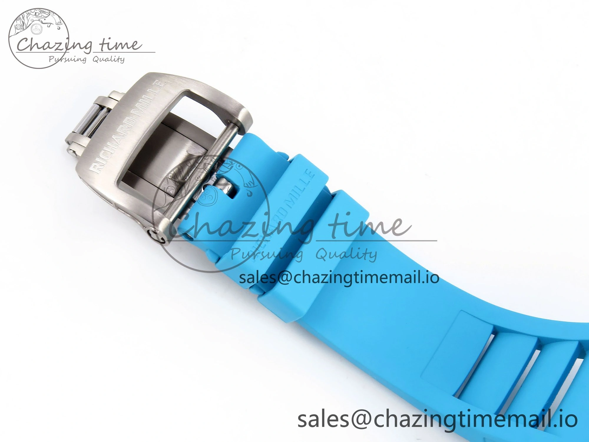 RM055 NTPT ZF 1:1 Best Edition Blue Bezel Blue Crown on Rubber Strap RMUL2 Super Clone Tailored 9278