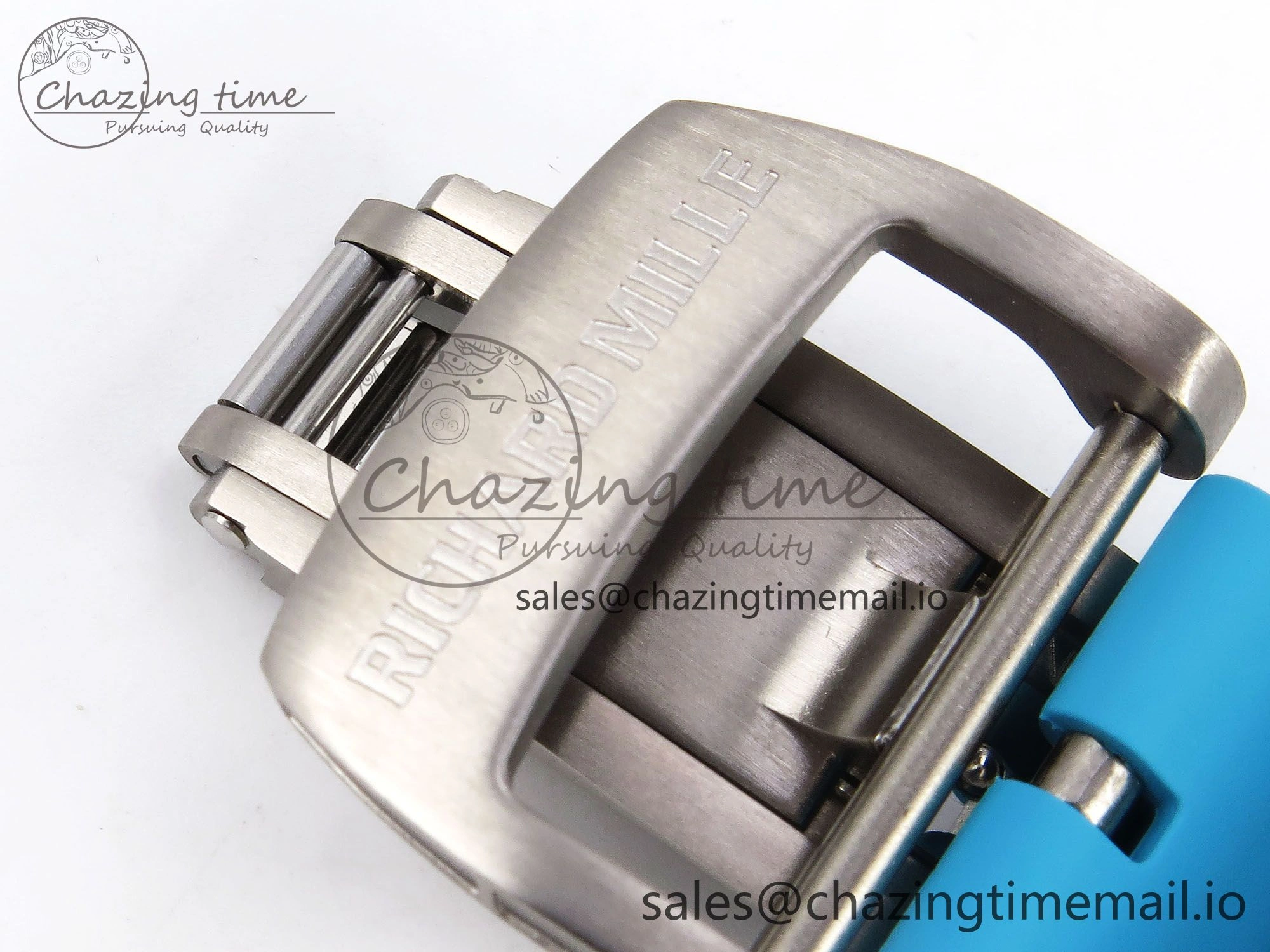 RM055 NTPT ZF 1:1 Best Edition Blue Bezel Blue Crown on Rubber Strap RMUL2 Super Clone Tailored 9278
