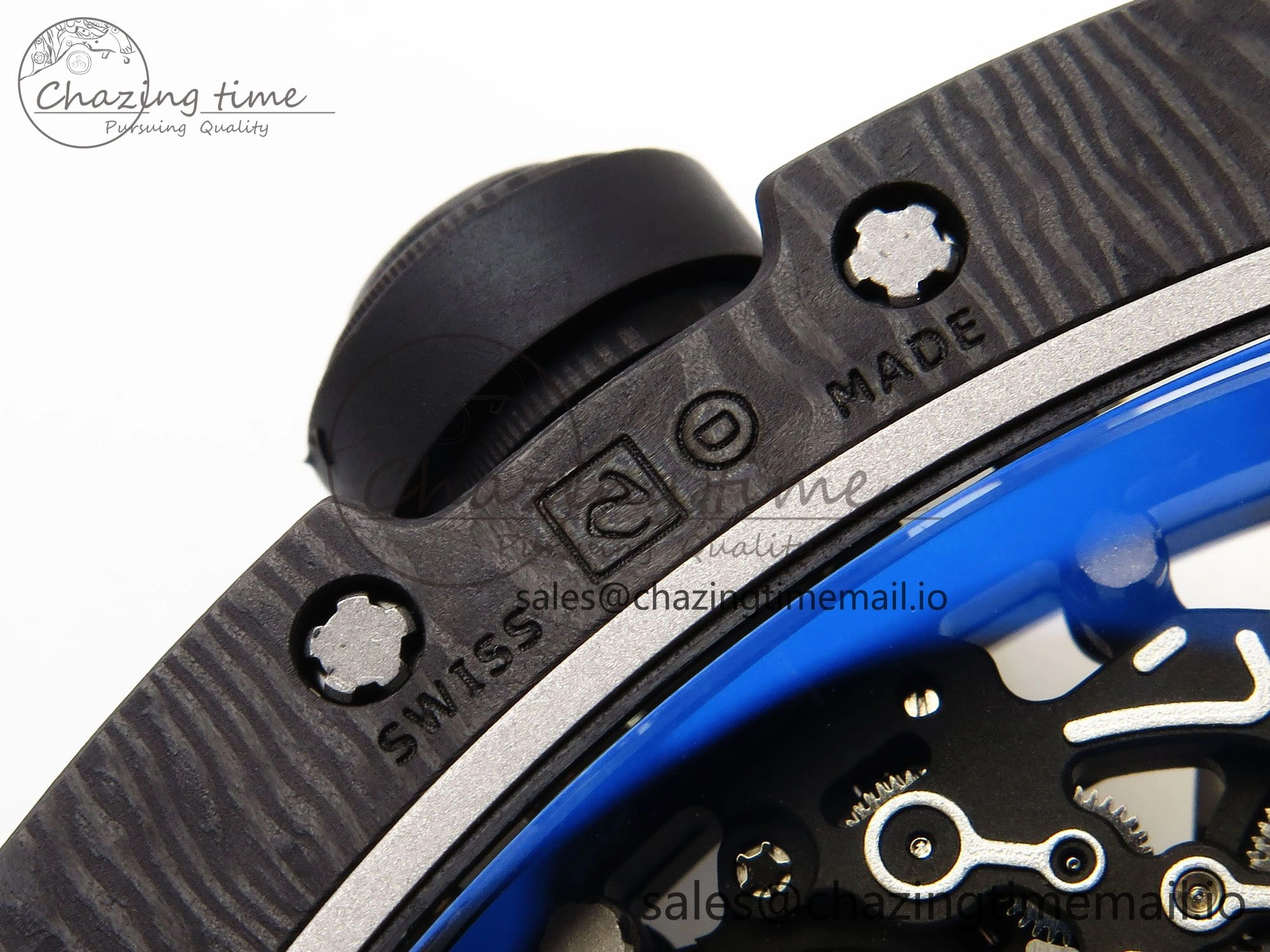 Classic RM055 NTPT ZF 1:1 Best Edition Gold Bezel Black Crown on Rubber Strap RMUL2 Super Clone 9273