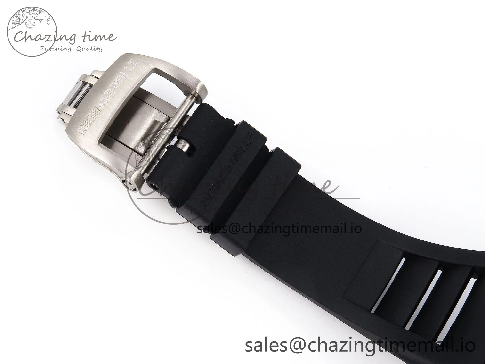 Classic RM055 NTPT ZF 1:1 Best Edition Gold Bezel Black Crown on Rubber Strap RMUL2 Super Clone 9273