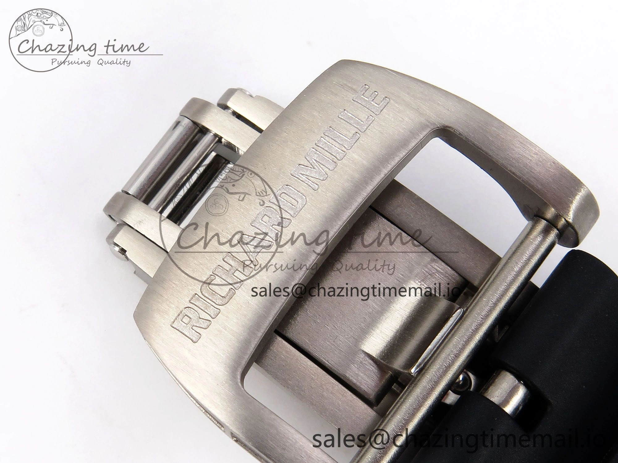 Classic RM055 NTPT ZF 1:1 Best Edition Gold Bezel Black Crown on Rubber Strap RMUL2 Super Clone 9273