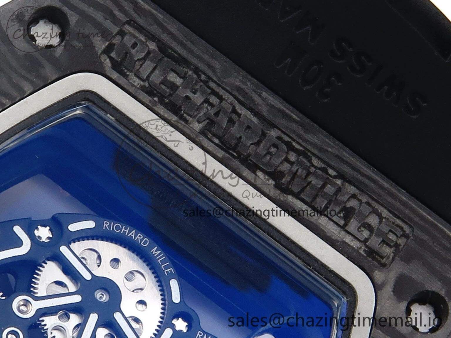 RM055 NTPT ZF 1:1 Best Edition RG Bezel Black Crown on Shark Rubber Strap RMUL2 Super Clone OdorResistant 9203