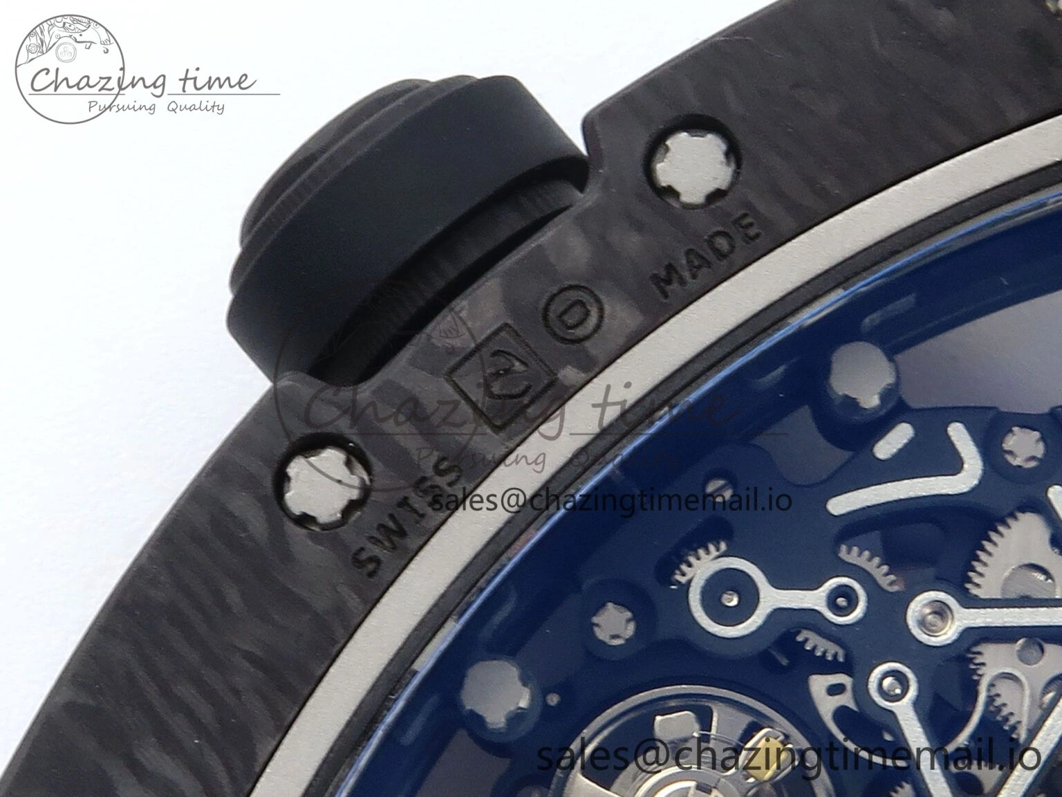 RM055 NTPT ZF 1:1 Best Edition RG Bezel Black Crown on Shark Rubber Strap RMUL2 Super Clone OdorResistant 9203