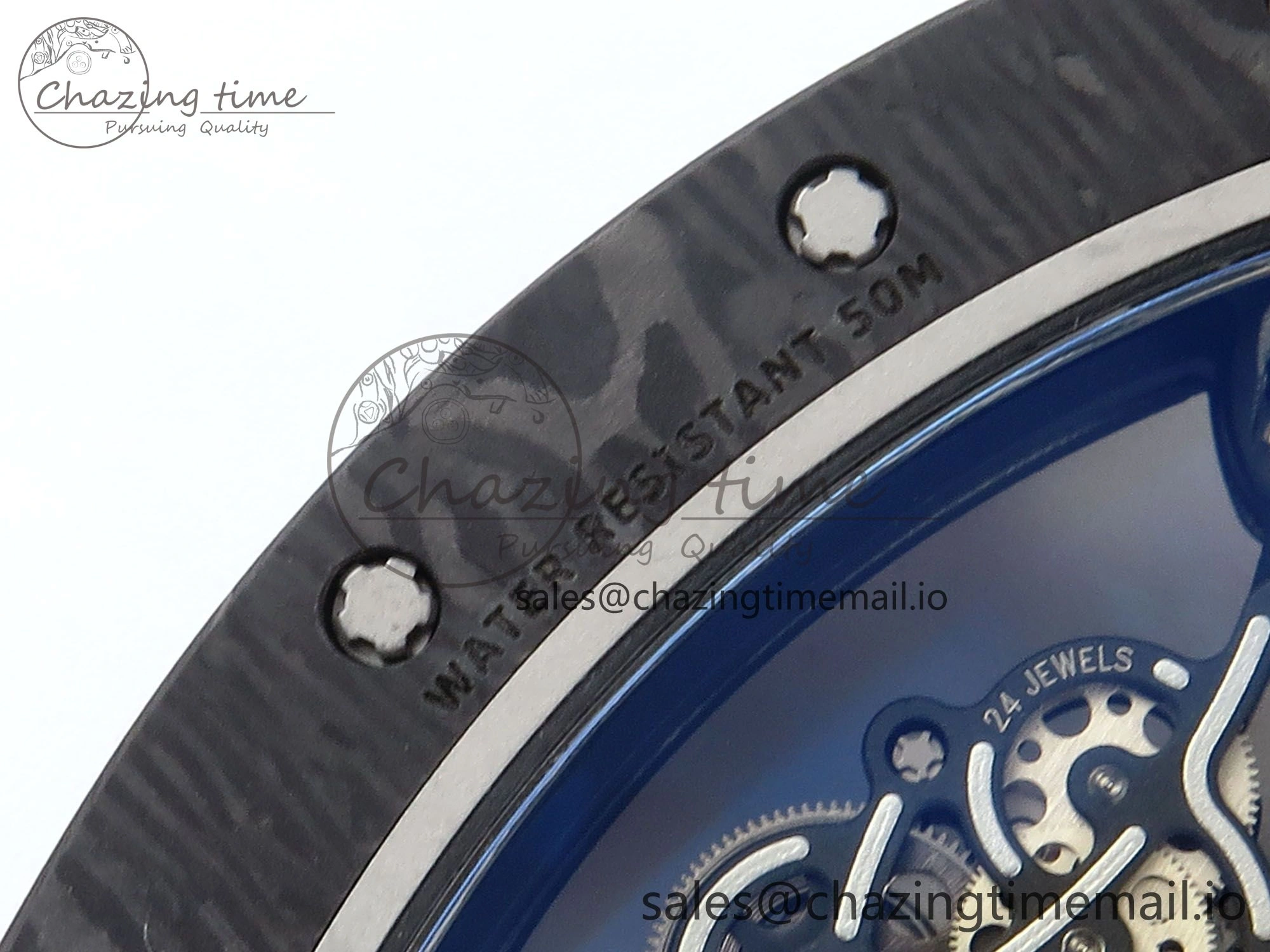 RM055 NTPT ZF 1:1 Best Edition RG Bezel Black Crown on Shark Rubber Strap RMUL2 Super Clone OdorResistant 9203