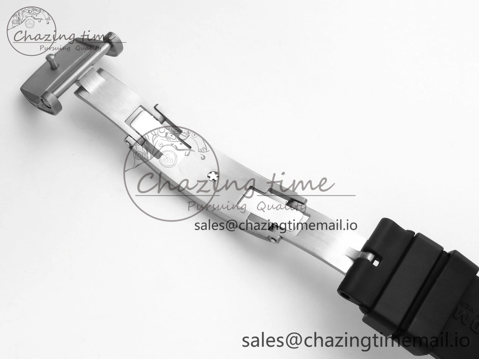 RM055 NTPT ZF 1:1 Best Edition RG Bezel Black Crown on Shark Rubber Strap RMUL2 Super Clone OdorResistant 9203