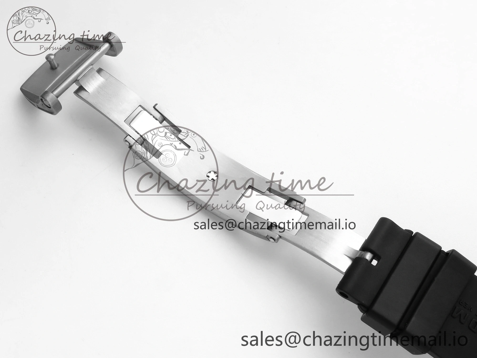 RM055 NTPT ZF 1:1 Best Edition RG Bezel Black Crown on Shark Rubber Strap RMUL2 Super Clone OdorResistant 9203