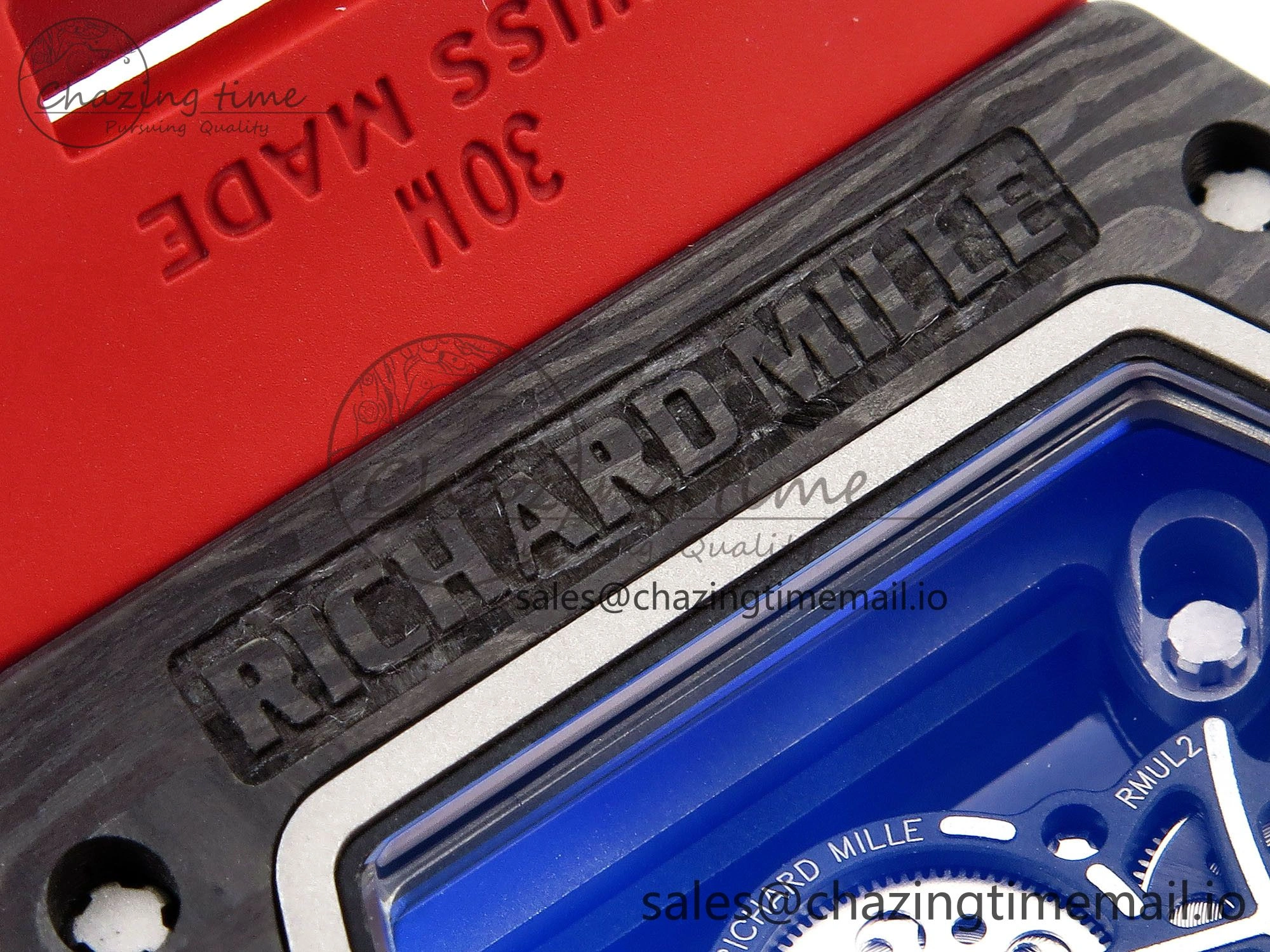 GoodFit RM055 NTPT ZF 1:1 Best Edition White Bezel Red Crown on Red Rubber Strap RMUL2 Super Clone 9268