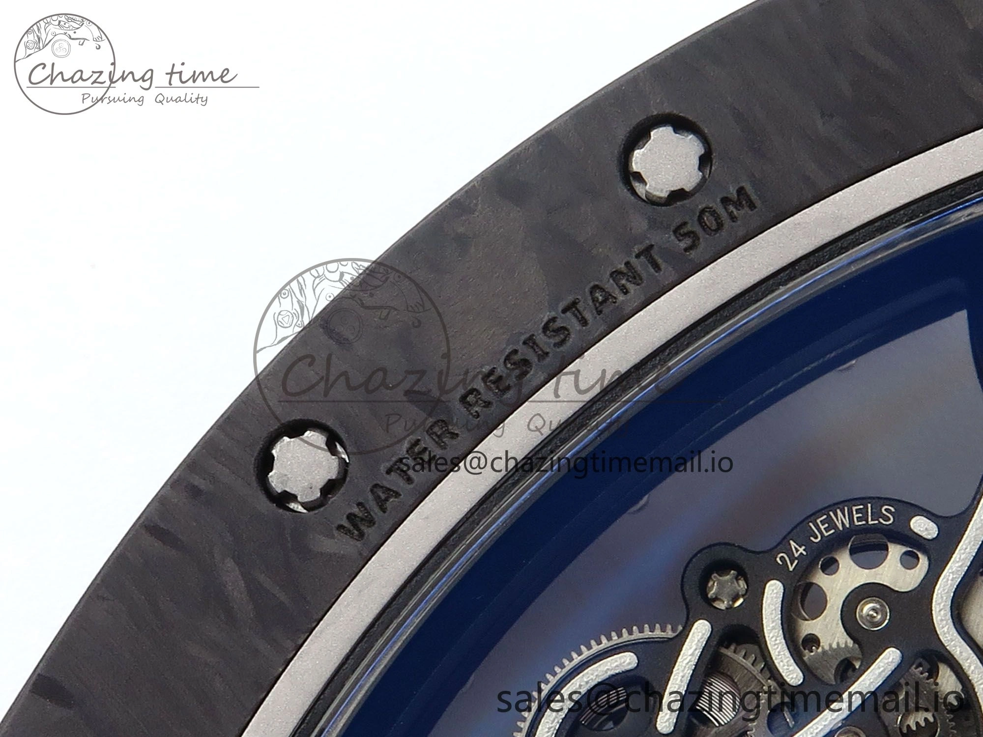RM055 NTPT ZF 1:1 Best Edition White Bezel Red Crown on Shark Rubber Strap RMUL2 Super Clone UrbanStyle 9202