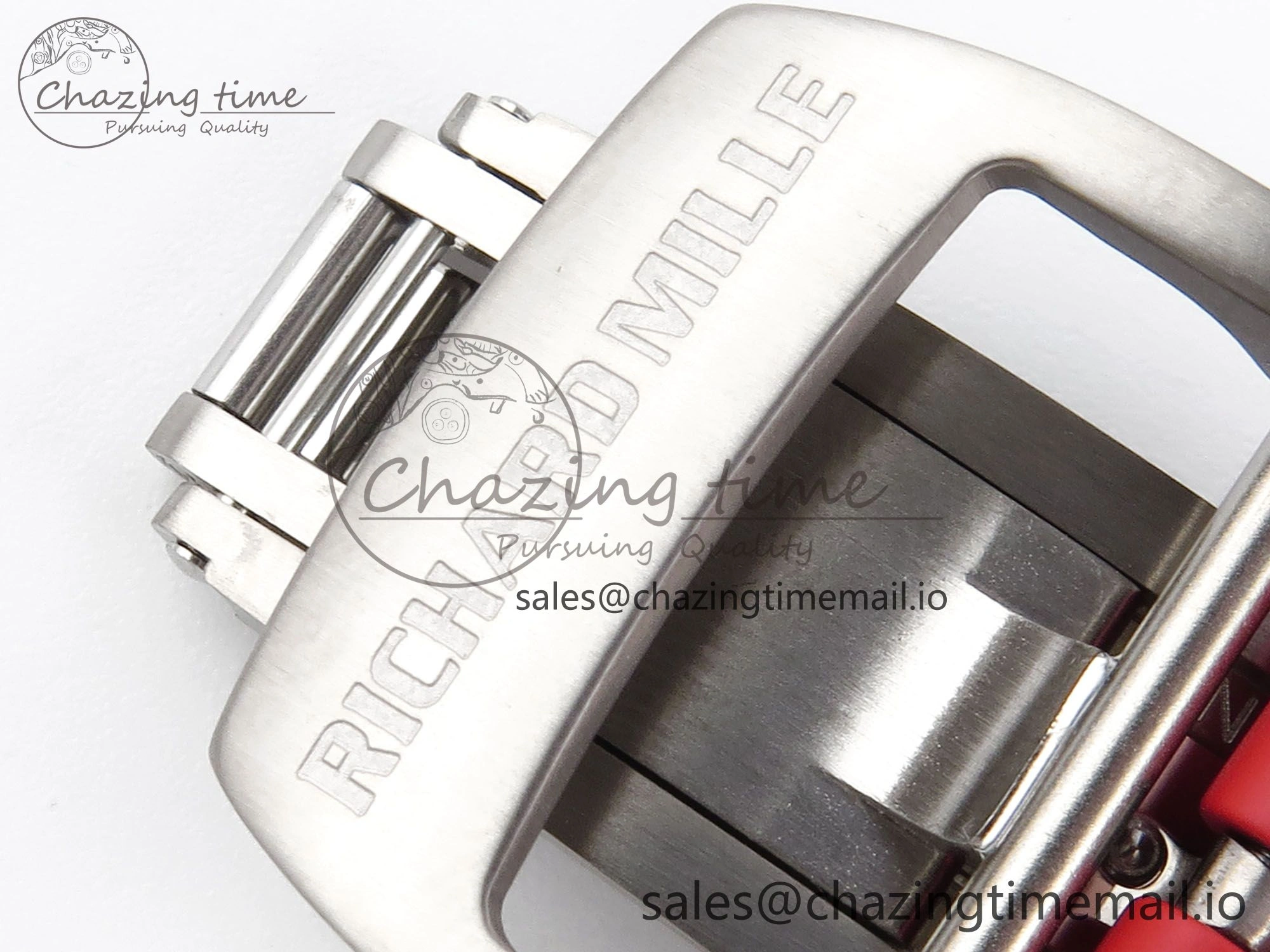 RM055 NTPT ZF 1:1 Best Edition White Bezel Red Crown on Shark Rubber Strap RMUL2 Super Clone UrbanStyle 9202