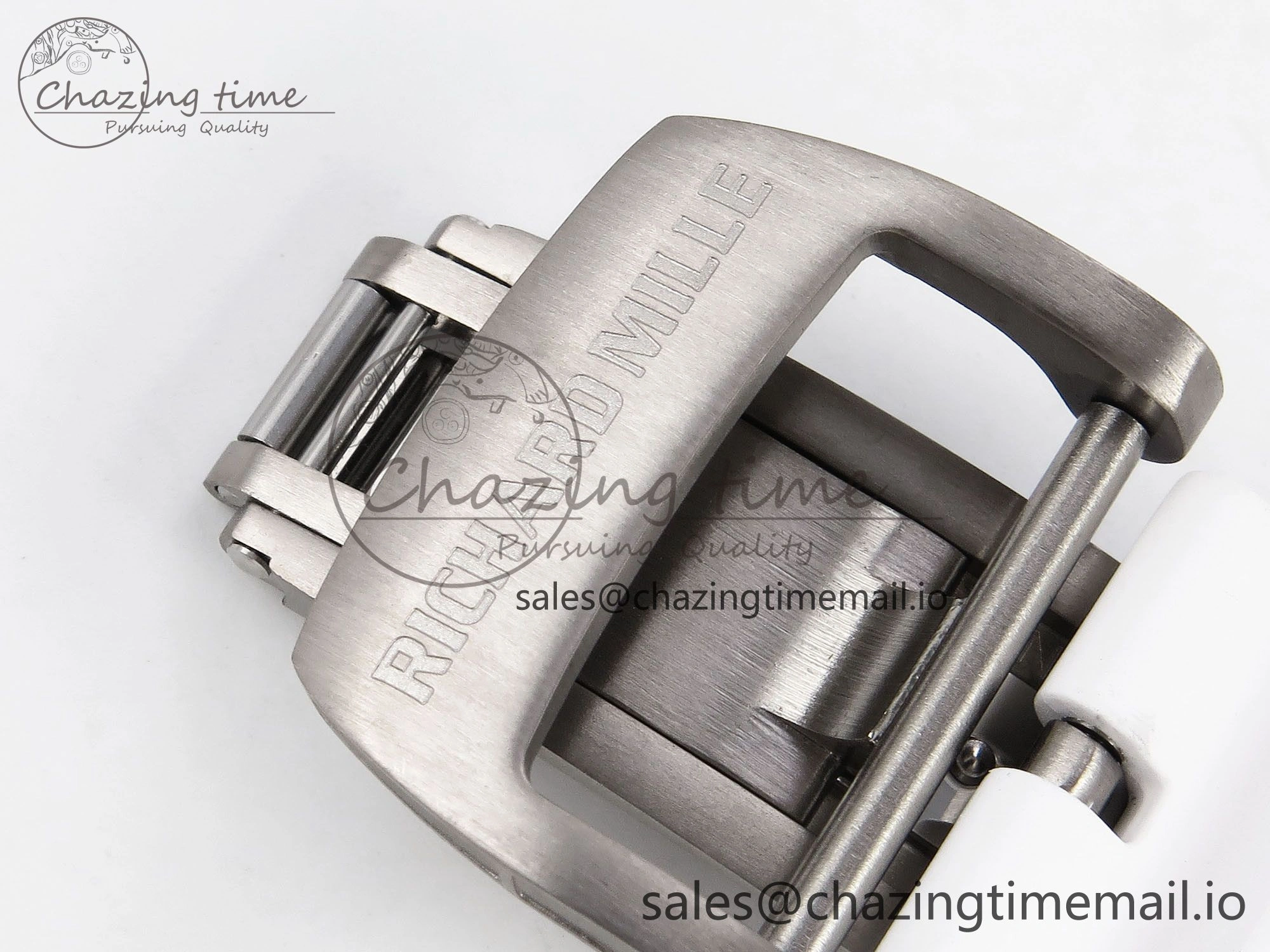 RM055 NTPT ZF 1:1 Best Edition White Bezel Red Crown on White Rubber Strap RMUL2 Super Clone Affordable 9269