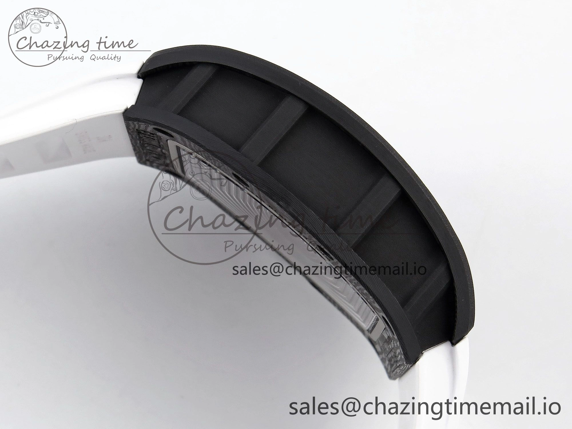 RM055 NTPT ZF 1:1 Best Edition White Bezel White Crown on Rubber Strap RMUL2 Super Clone Popular 9279