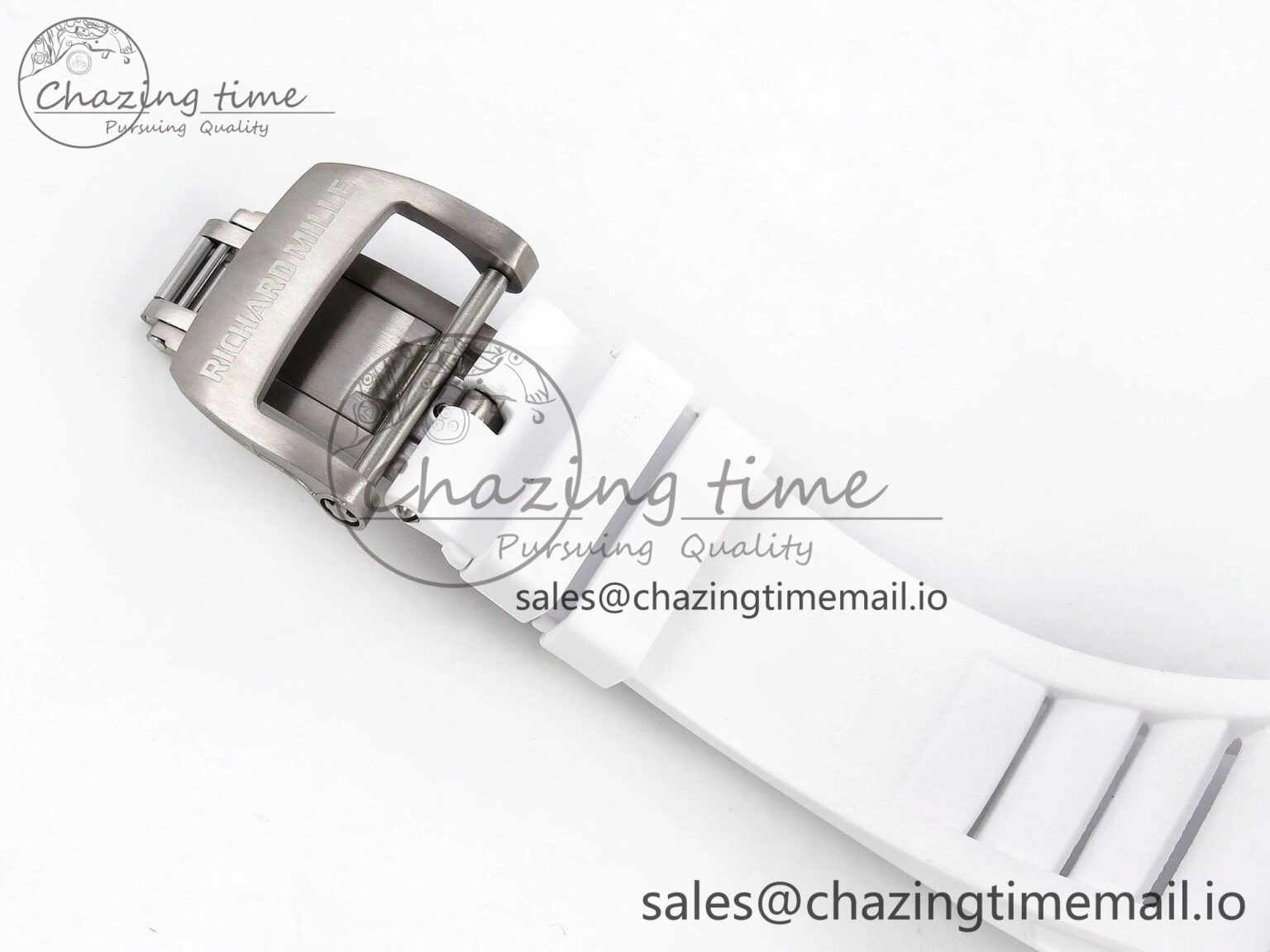 RM055 NTPT ZF 1:1 Best Edition White Bezel White Crown on Rubber Strap RMUL2 Super Clone Popular 9279