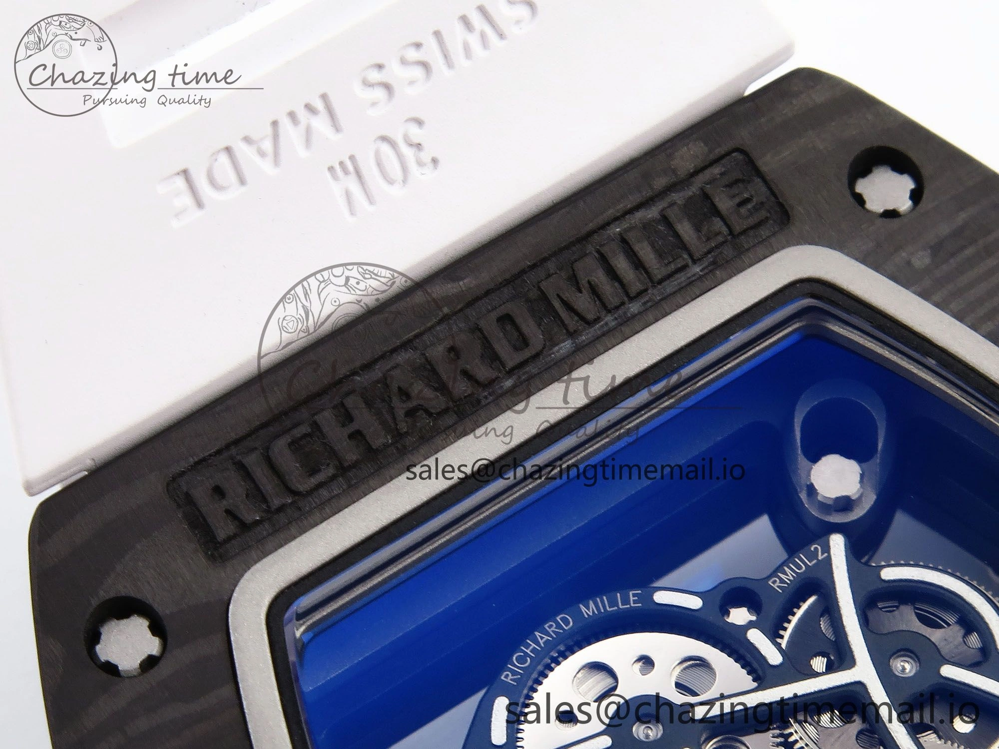 RM055 NTPT ZF 1:1 Best Edition White Bezel White Crown on Rubber Strap RMUL2 Super Clone Popular 9279